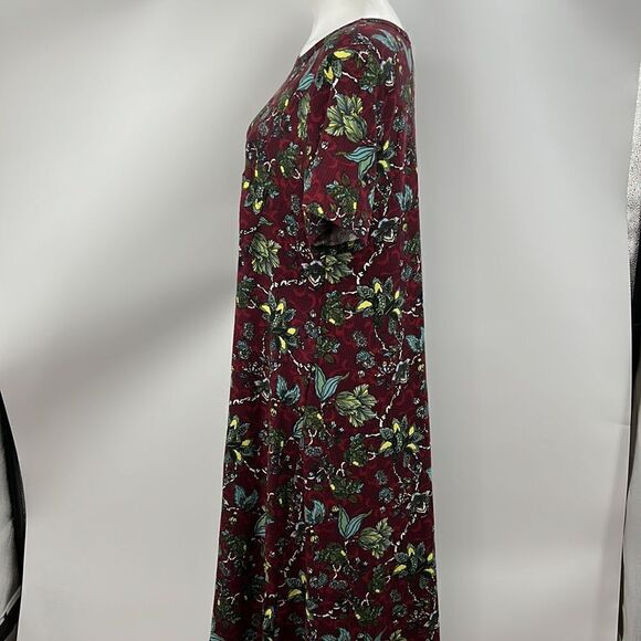 Lularoe large floral print hi lo dress - Picture 4 of 7